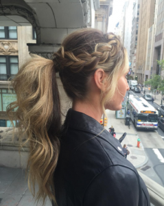 Braided Ponytail Updo